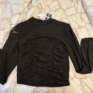 Women’s mesh dress shirt